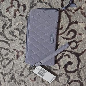 Vera bradley rfid wallet, new with tags. Carbon gray